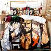 2014 My Hero Academia Bedding Set Single Twin Full Queen King Size Kawaii Bed Set Teenagers Bedroom Duvetcover Sets 3D Print 034