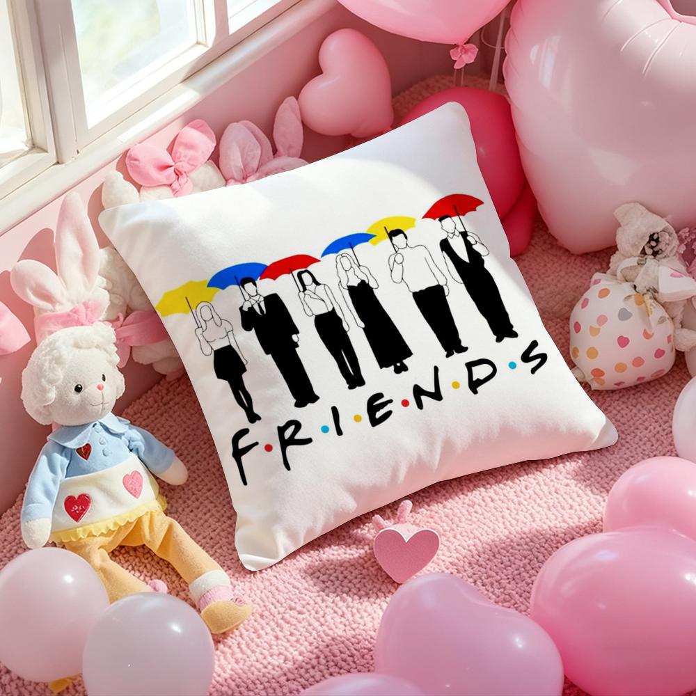 F-Friends TV Show Classic Cushion Cover Pattern Printed Pillowcase for Living Room Sofa Cushion Cover & Bedroom Decor