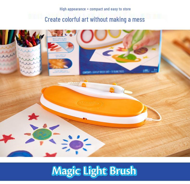 Crayola Magic Reveal Glow Painting Set with Magic Pen (75-7130)