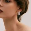 Vnox Geometric Women Earrings, Gold Plated Stainless Steel Huggies, Minimalist Metal Occident Hollow Hoops, Cool Girls Jewelry