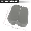 Motoforti Car Armrest Cover Pad, Center Console Cover, for Acura MDX 2007-2013, Microfiber Leather, Gray, 1 Pair