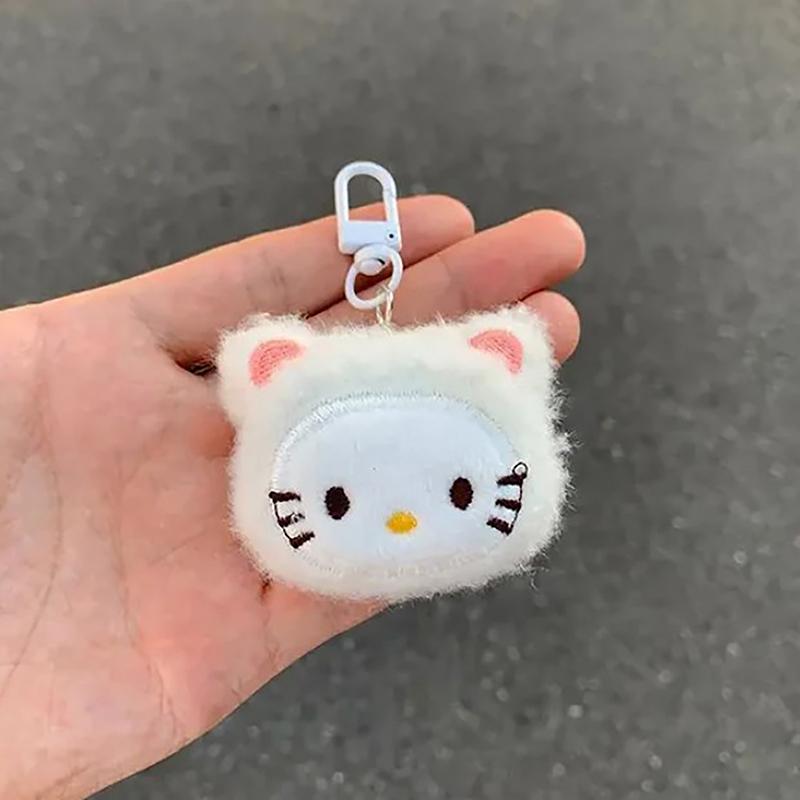 Plush Keychain Kawaii Accessories Cartoon Plush Toy Bag Ornaments Keychain Children S Gifts white