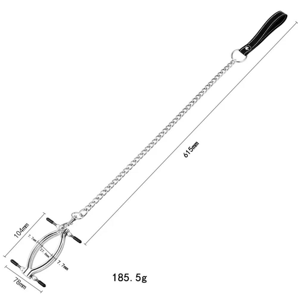 Labia Spreader Strap with Clamp Clip Clitoris Spread Pussy Open Vagina Stimulator SM Bondage Sex Toys