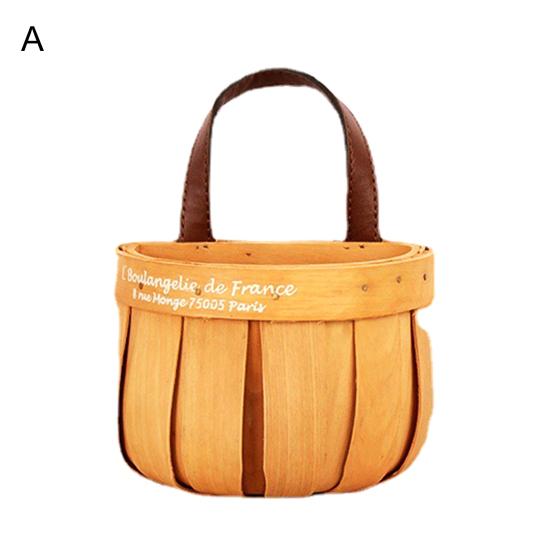 

Настенный ящик для хранения тканый деревянный органайзер для мелочей Контейнер для хранения для дома A