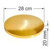 Cake Board Base Gold 28 Cm 2 Cm Set 5 Pcs Cake Drum Round Premium Brand4cake
