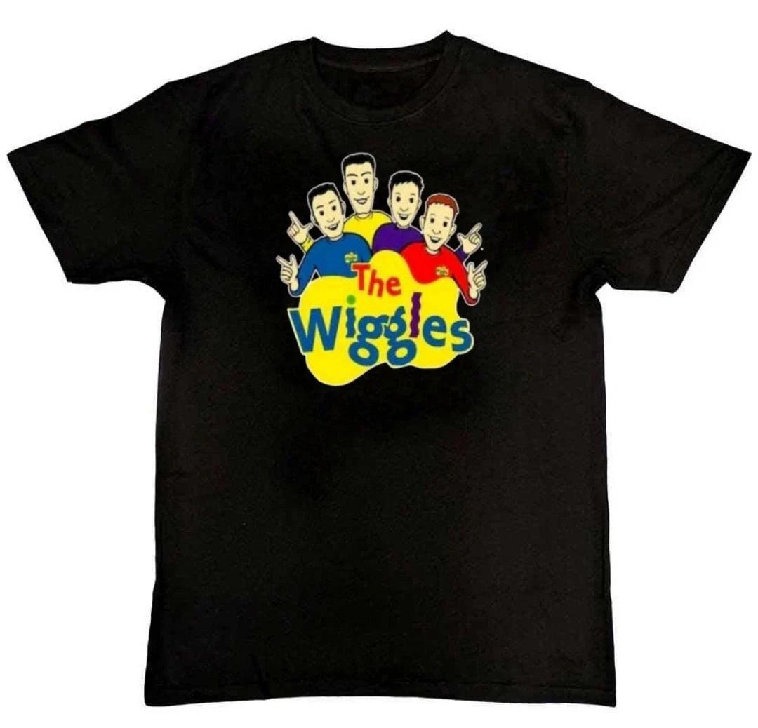 

The Wiggles Chibi logo Graphic Print Unisex Mens 100% Cotton T-shirt Mens Tees Top M