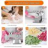 Stainless Steel Manual Noodle & Dumpling Press with Hand Crank and Two Blades