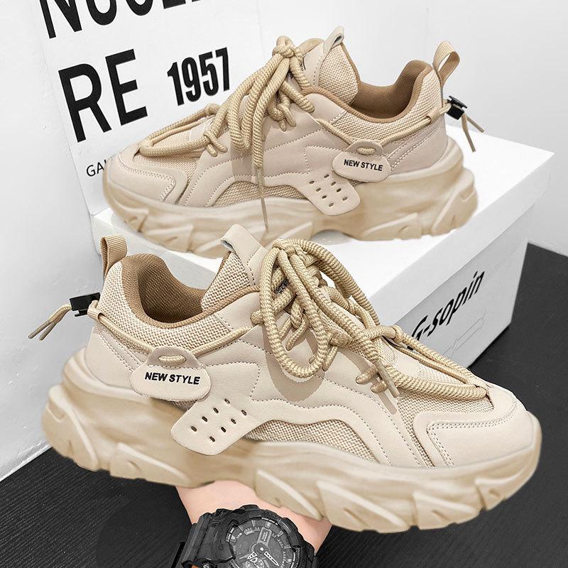 Retro dad shoes men's teenagers summer thick-soled heightening mesh sneakers ins trendy shoes light trendy classic