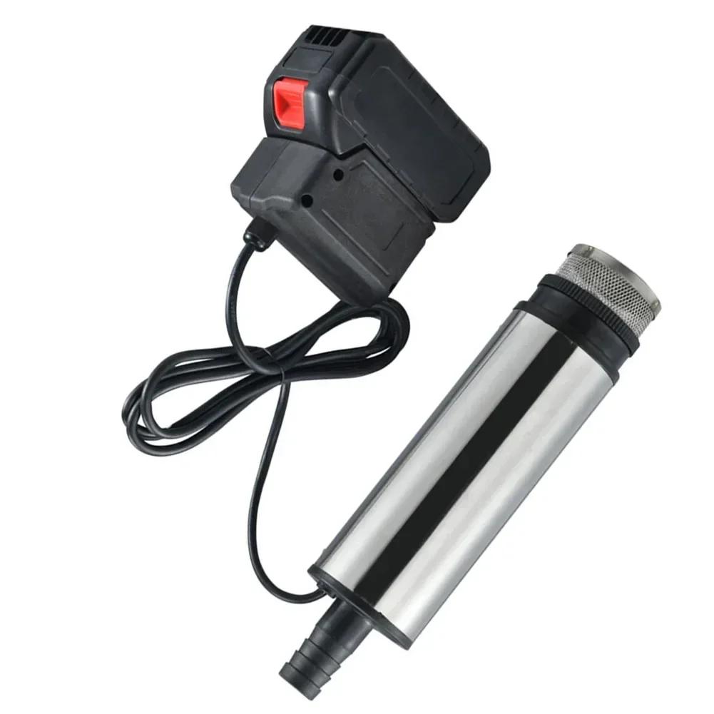For DAYI Battery Operated Submersible Pump 60W Cordless Water Transfer Pump 3-5m Head 50-80 L/min Flow Stainless Steel
