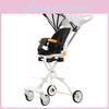 Kids Stroller Ultra Lightweight Foldable Convertible Seat One Button Rotation