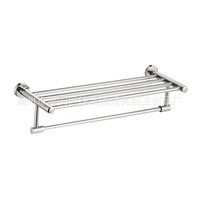 Stainless Steel T-Shaped Towel Rack Bathroom Hotel Use Modern Minimalist Wall Mounted 2-Tier Heavy Duty 30kg Load