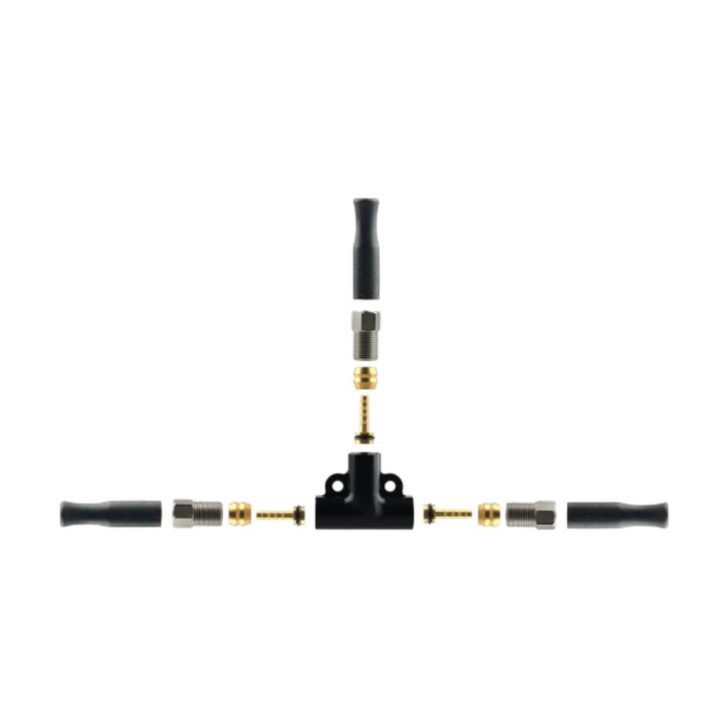 Hydraulic Oil Splitter Connector Tricycle Brake Parts Sturdy Fine Performance Attachment Hydraulic Brake Oil Pipe Connector