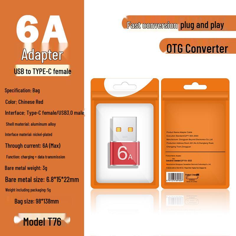 USB To Type-C Female Adapter: Fast Charging, Audio, Data, OTG Converter for Cars and Computers
