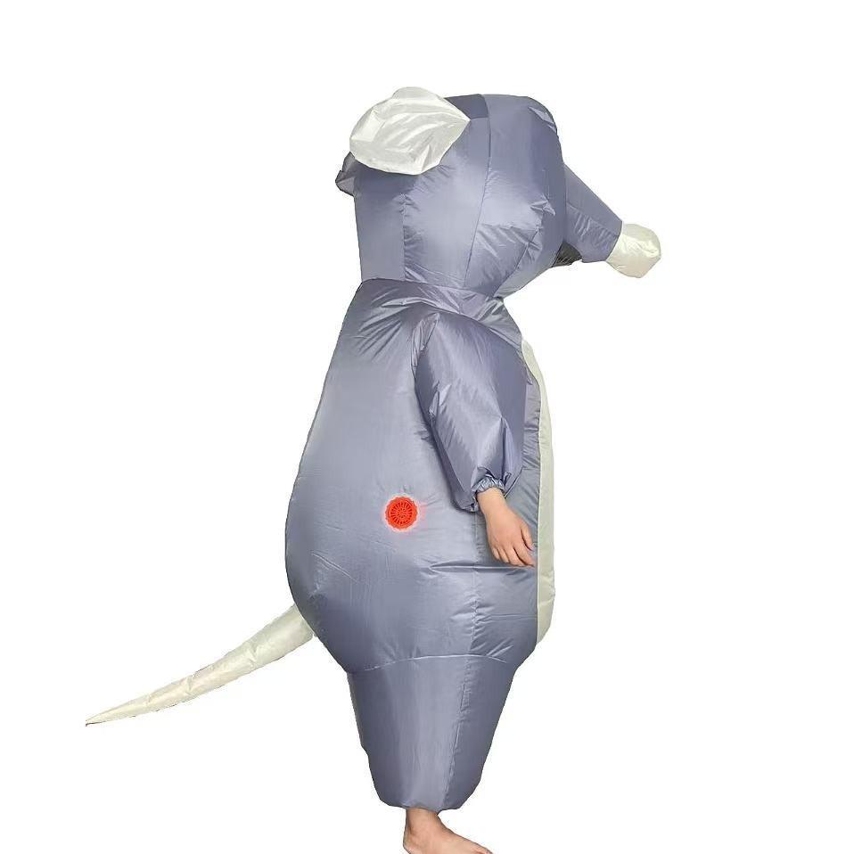 Cute Mouse Inflatable Costume Popular Halloween Dress Up Funny Props Cartoon Adult Inflatable Doll Costume