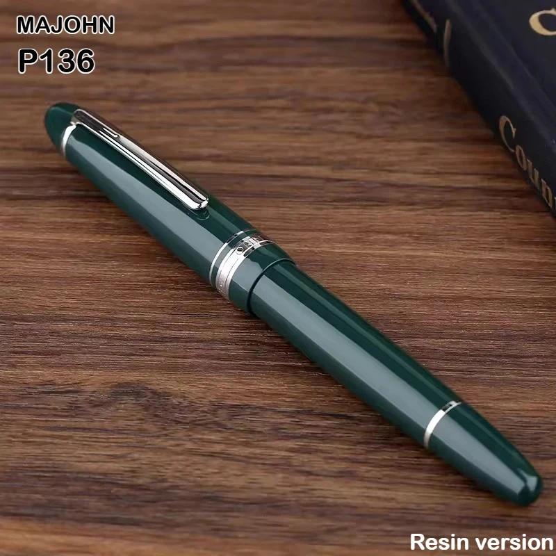 MAJOHN P136 Piston Fountain Pen Anti-slip with 3D EF/F Anti-slip Hammer Pattern Version Pen School Supplies Stationery
