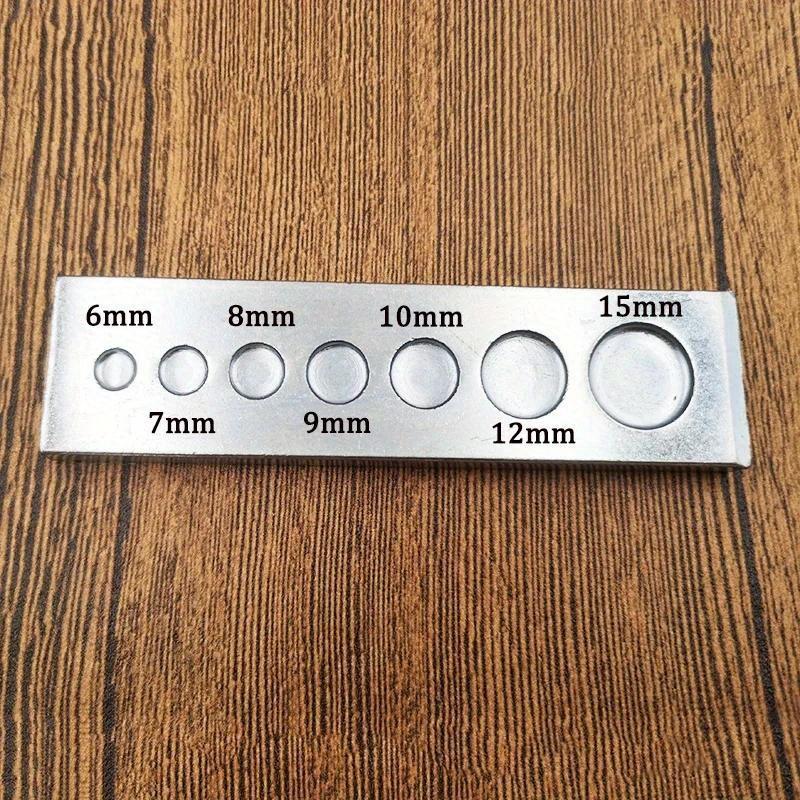 1PC 7 In 1 Bottom Plate Rivet Button Setter Die Base DIY Working Tool Hole Punch Snap Button Leather Craft Tools