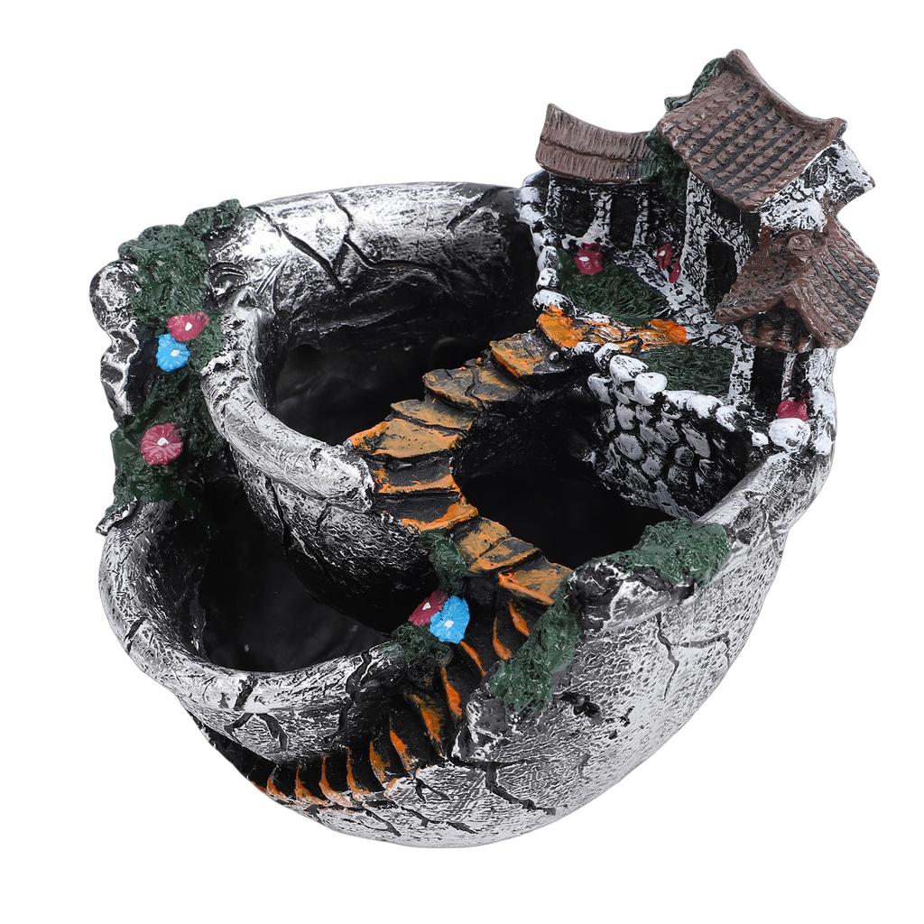 Fairy Garden Plant Pot   Landscape Resin Planter   Decor for Succulents Plants with Small House Ornament Outdoor Indoor Balcony Decor