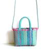 2022 Bunte gewebte Umhängetaschen für Damen Sommer Strandtasche Marken Crossbody-Tasche Niedliche Geldbörsen und Handtasche Luxus Designer-Tasche