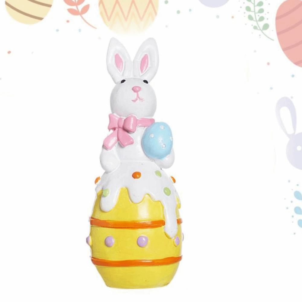 Hand-Painted Resin Rabbit Decoration Simulation Bunny Easter Bunny Ornament  Party Decoration