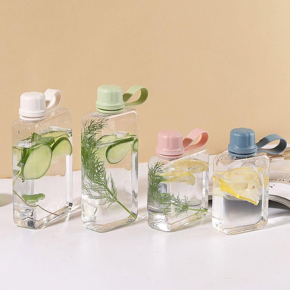 Rechteckiger Wasserbecher 240ml/320ml Sportkessel Tragbarer Fruchtteebecher Kessel Outdoor-Sport