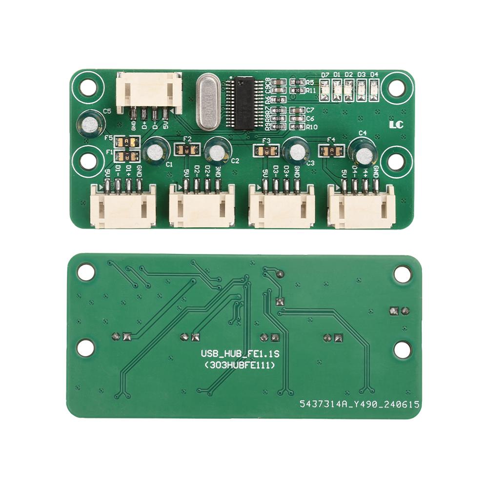 

USB2.0 Hub Module 1-to-4 Splitter Type C Interface High Speed 480Mbps Plug and Play for Multi Device Access Embedded Development