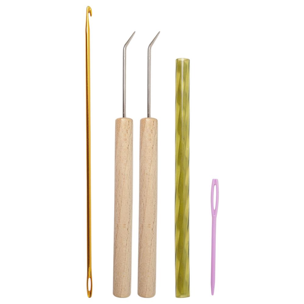 

Набір гачків для в язання на верстаті, в язальна ручка-голка, гачок для в язання гачком, практичні інструменти для в язання вовною для в язання шарфа та шапки для початківців