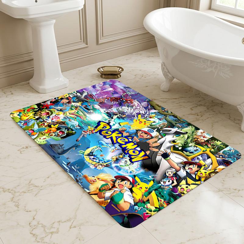 Pokemon World Living Room Nonslip Area Rug Soft Carpet For Bedroom Game Playroom Sofa Office Home Decor Doormat Christmas Gift C926394