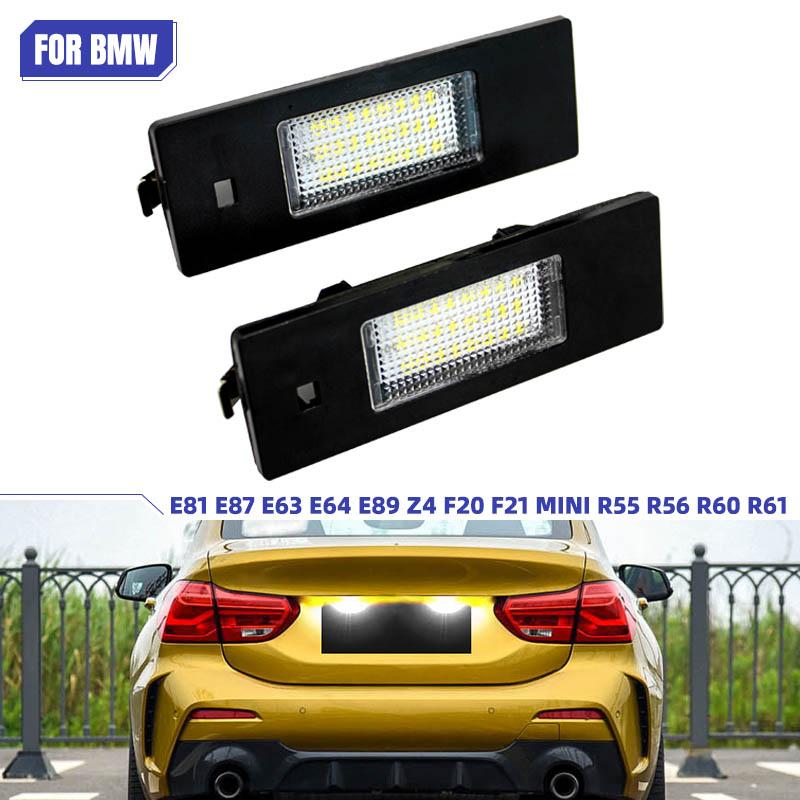LED License Plate Light Suitable for BMW 1 Series E81 E87 E63 E64 M6 E85 E86 Z4 F12 F13 F20 K48 Car Accessories