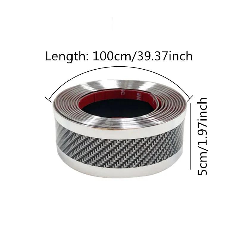 100cm Automotive Door Entry Guard Car Door Sill Protector Anti-Collision Strip Rubber Waterproof Protection Strip for Most Car