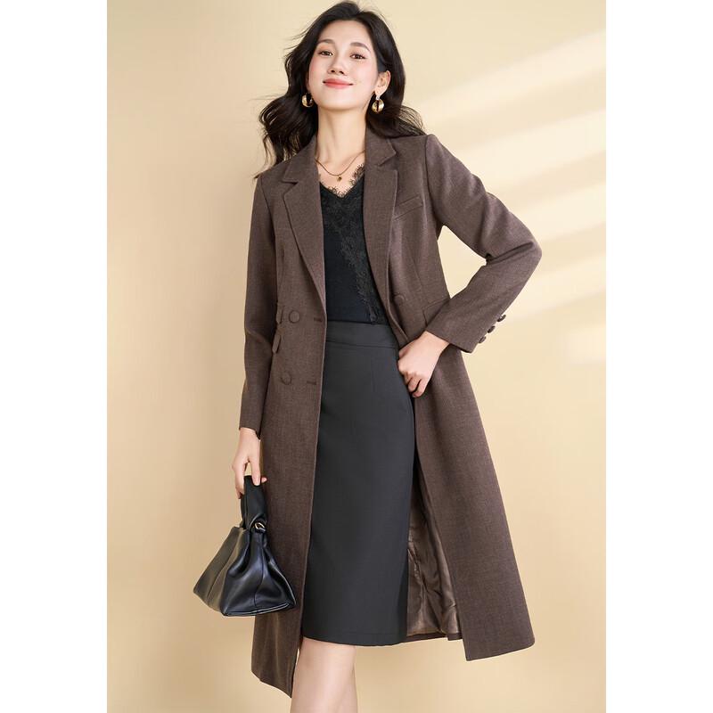Kebeier Women's Commuter Mid-Length Trench Coat