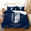 3D Printed Attack On Titan AOT Bedding Set Anime Levi Duvet Cover Double Twin Full Queen King Adult Kids Bedclothes Quilt Cover