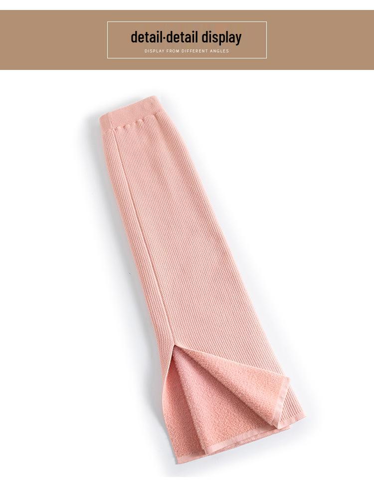 Women's Fleece-Lined Knit A-Line Midi Skirt, 2025 Autumn/Winter Style, Thickened Design, Hip-Hugging.