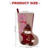 Holiday Stocking Reusable Decorative Sock for Gift Storage Sturdy Materials Christmas Decoration Simple Installation