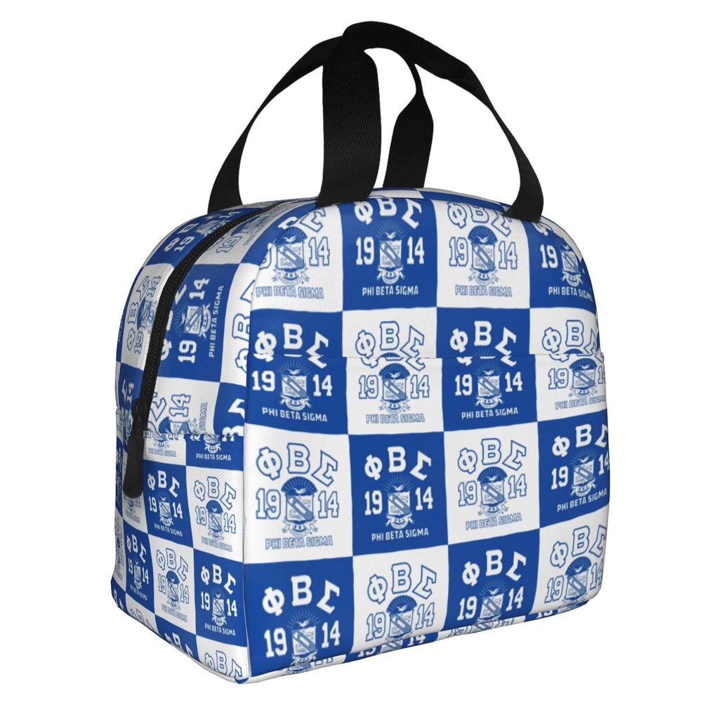 Beta Sigma Phi Fraternity Cute Pencil Case Girls Boys Large Capacity Checkered Plaid 1914 Pencil Bag School Accessories
