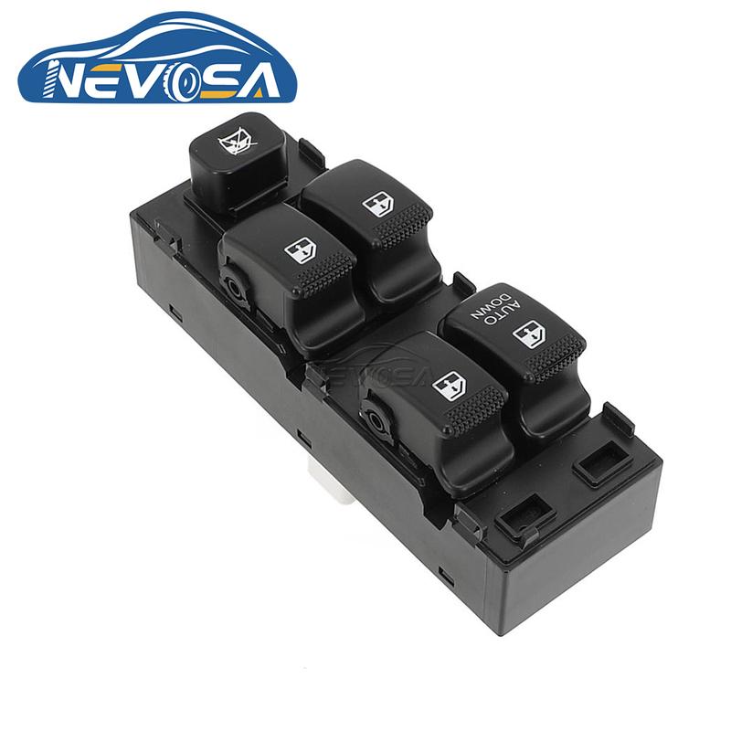 NEVOSA 93570-1C110 LHD Front Left Driver Power Window Switch Button For Hyundai Getz Matrix 2003 2004 2011 Kia Carens 2002 2005