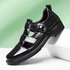 Fashion Stylish Casual Leather Sandals Outdoor Men Summer Flats Breathable Slippers Non-slip Comfortable Beach Shoes Light Roma Footwear
