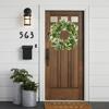 1PC With Berries For Front Door Lush Eucalyptus Leaf Home Artificial Greenery Wreath Holiday Decor 25cm