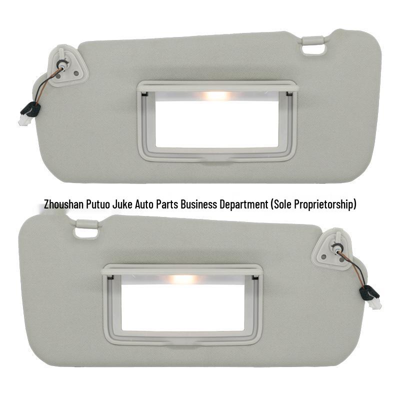 Gray Sun Visor Pair for 2009-2014 Nissan Murano (96401-1AA1B) Pair - Left + Right серый