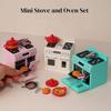 Compact Size Dollhouse Oven Kit Plastic Doll Kitchen Ware Model  Playtime Fun