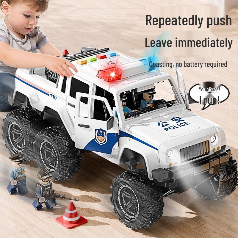 Children's Large Off-Road Police Car Toy Model for Boys Ages 3+