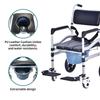 Elderly People Wheelchair Household Foldable Shower Chair Foldable Height Adjustable Safety Commode Chair