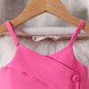 2-6T Summer Baby Suit New Girls Suit Foreign-style Candy-coloured Halter Top + Shorts 2pcs