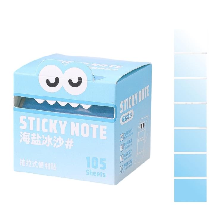 Pull Out Sticky Notes for Writing 150 Sheet Note Memo Pad Pearlescent Adhesive Note Paper for Office Suplies