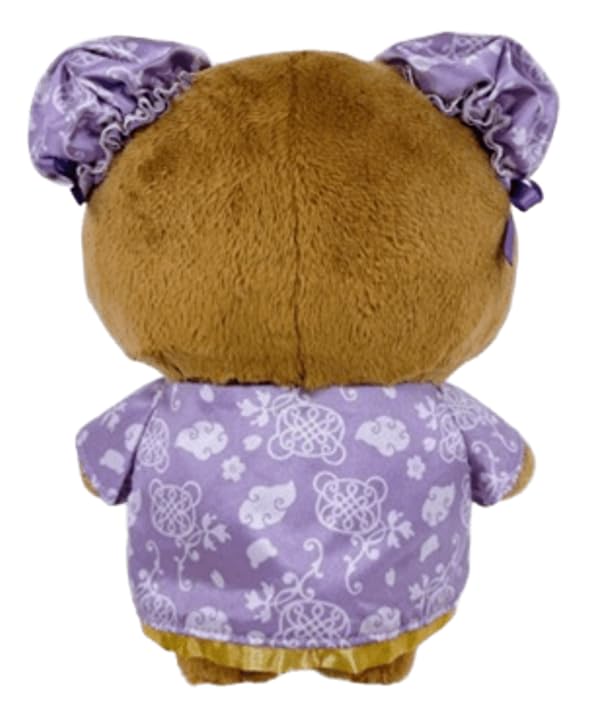 San-X Rilakkuma More! Chinese Series! Collectible Plush Toy, Chinese Dress (Chairoi Koguma), Approximately 190mm Tall, MO88201