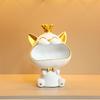 Krone Großer Mund Katze Ornament Freudvolle Reichtum Anziehung Katze Schlüsselaufbewahrung Ornament Haus Schreibtisch Dekoration Einweihungsgeschenk