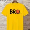 Men's Paly Basketball Boy pattern print 100% pure cotton casual loose short-sleeved T-shirt top garment