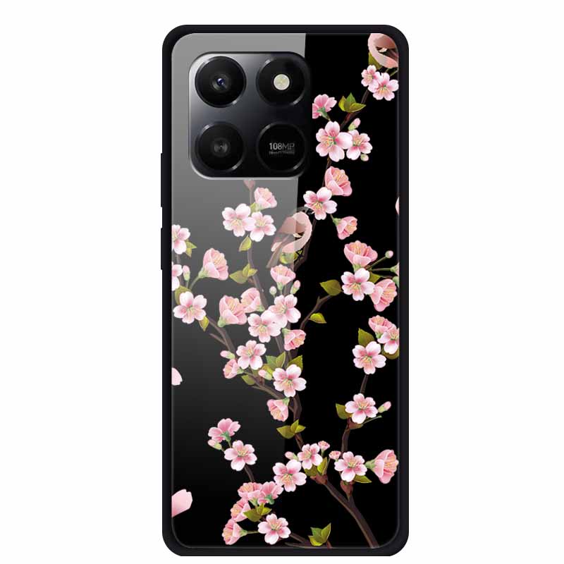 Phone Case For Honor 400 Smart Play 10T Case Luxury Cartoon Tempered Glass Hard Back Cover For Honor X7d Case Coque Funda Shell