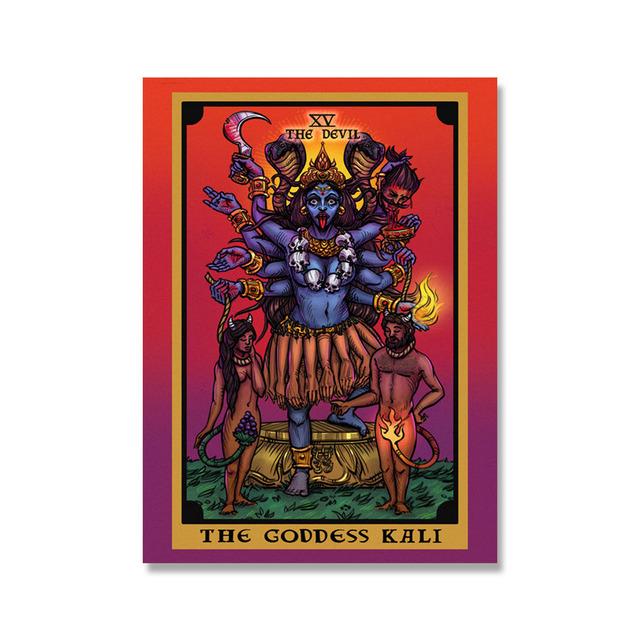 Nordic Abstrakte Die Gerechtigkeit Angst Tarot Wand Bilder Leinwand Malerei Urteil Sonne Teufel Poster Drucke Wohnzimmer Wohnkultur