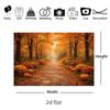 Autumn Forest Path Pumpkin Photography Backdrop Fall Maple Leaves Thanksgiving Harvest Season Outdoor Portrait Photo Bac