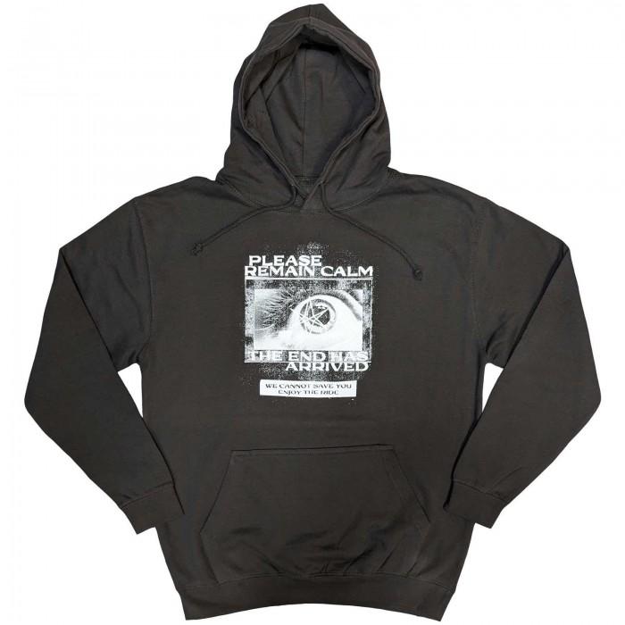 Bring Me The Horizon unissex adulto permanece calmo FP moletom com capuz XL cinzento